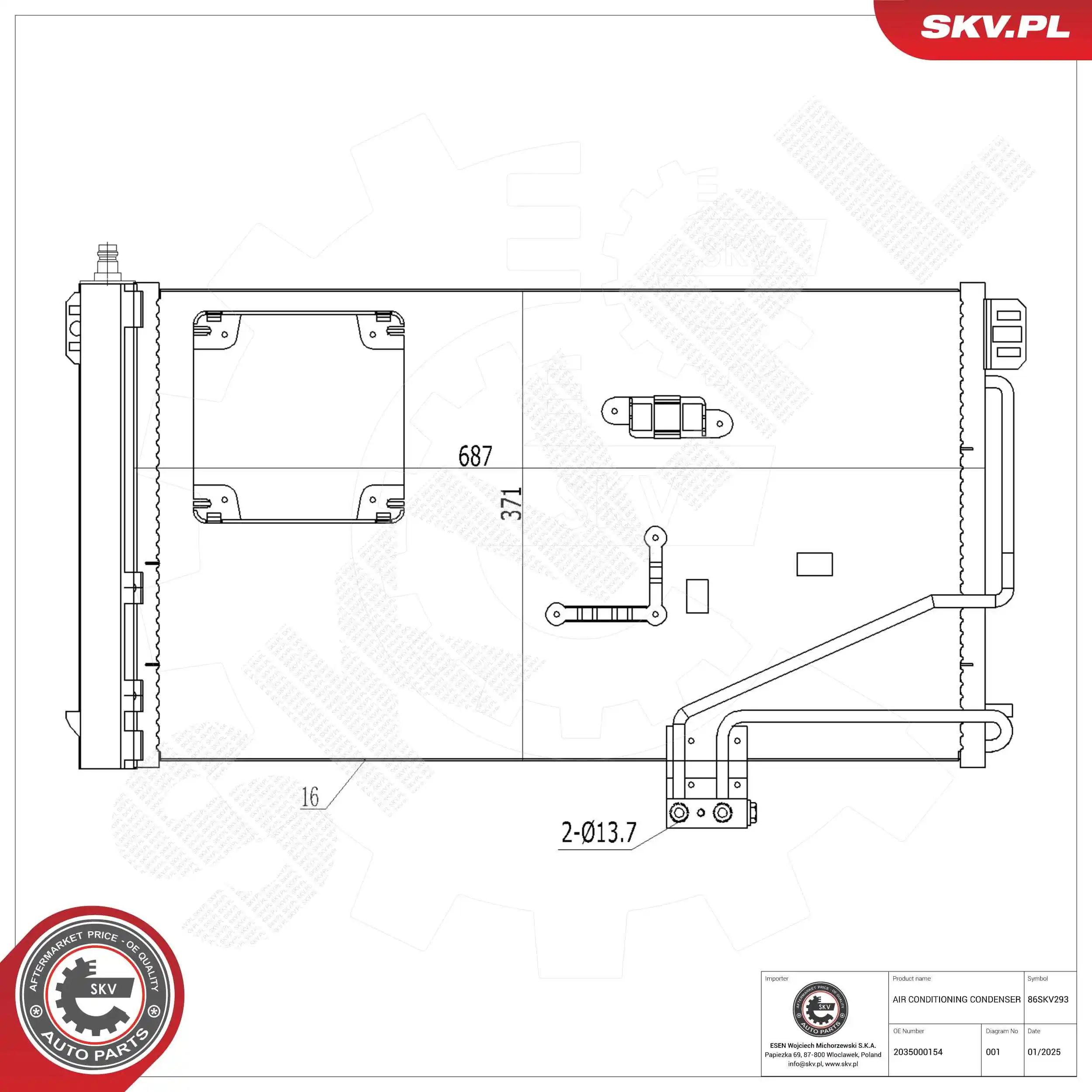 Condenser, air conditioning
